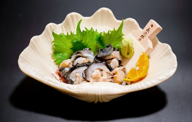 シャコ貝のお造り