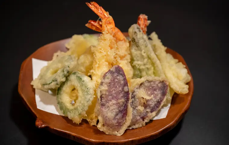海老と島野菜の天ぷら
